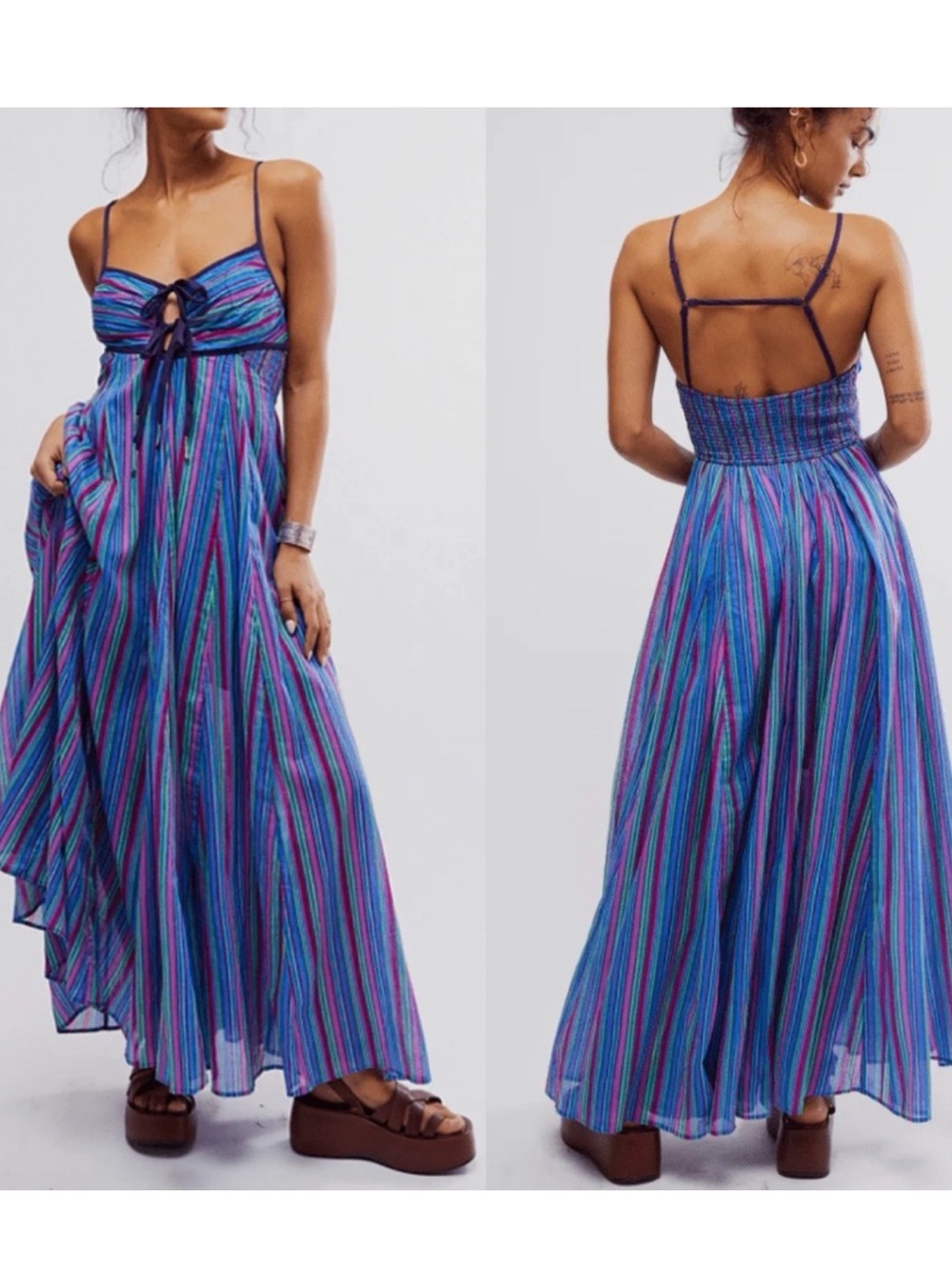 NWT Free People Dream Weaver maxi dress
